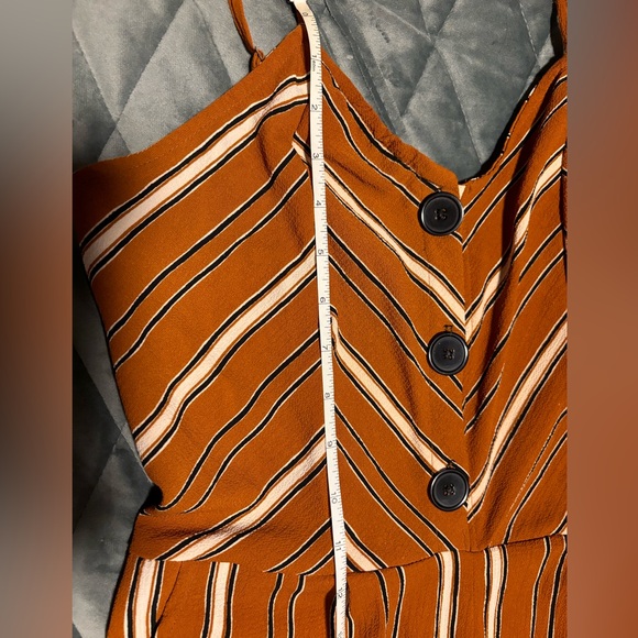 Angie Striped Jumpsuit with Pockets, size large - Picture 4 of 10